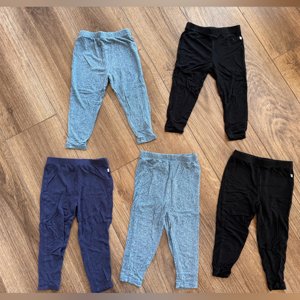Lot of 5 Posh Peanut leggings size 12-18 months